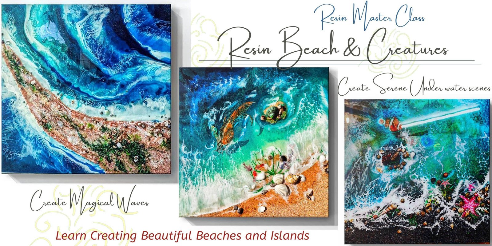 Resin Art - How To Paint The Ocean With Acrylic Paint 